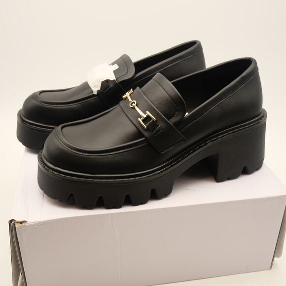 Dream Pairs Shoes - DREAM PAIRS Women's 7 Platform Loafer Chunky Heel Platform y2k Black NEW